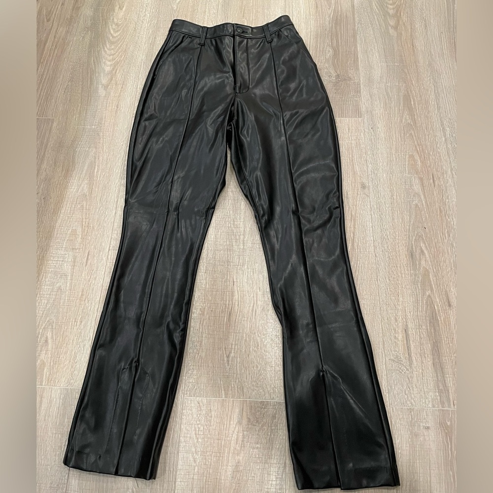 Abercrombie and Fitch split leg leather pants